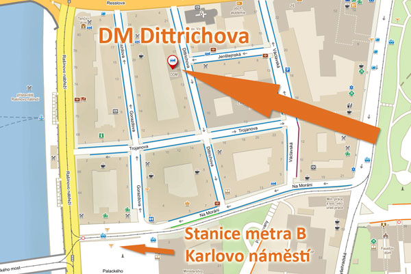 Mapa DM Dittrichova